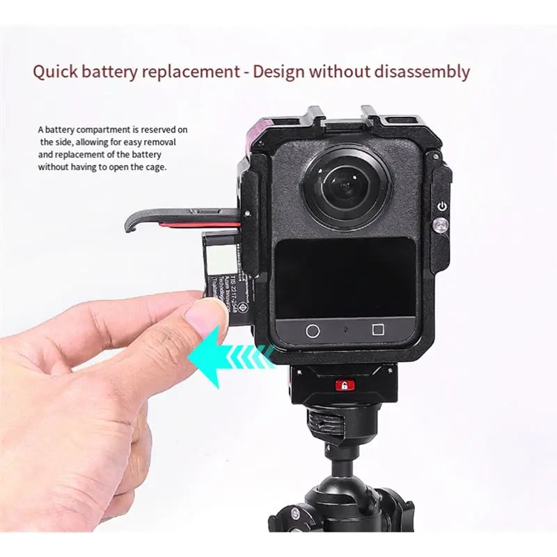 Hot-For DJI OSMO360 Magnetic Suction Quick Release Cage 1/4 Vue