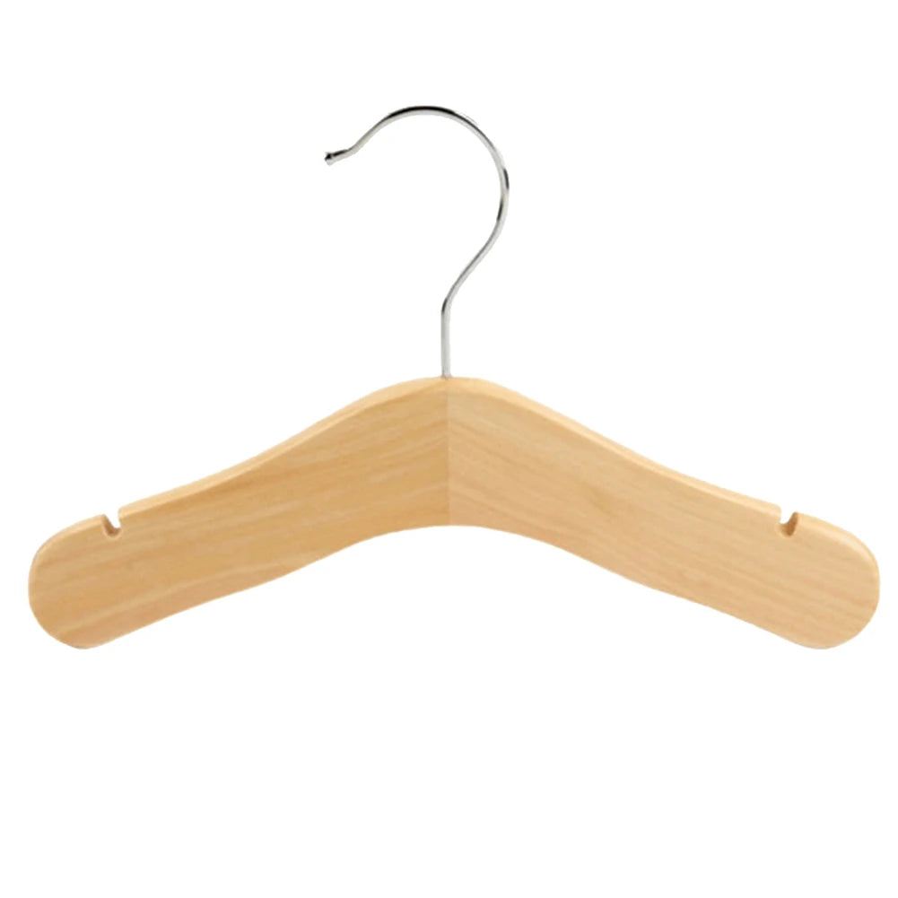 ABKW-Wooden Baby Hangers,Kids Hangers,Notched Shoulder Design For Children Clothes,Decoration Hanger,20 Pack,Small Vue