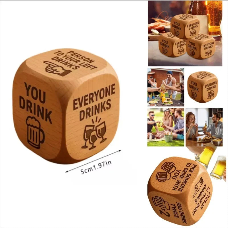 Adult Interactive Party Game with Dice - Fun Drinking Challenges for Family College Parties Birthdays - Group Entertainment Gift Vue