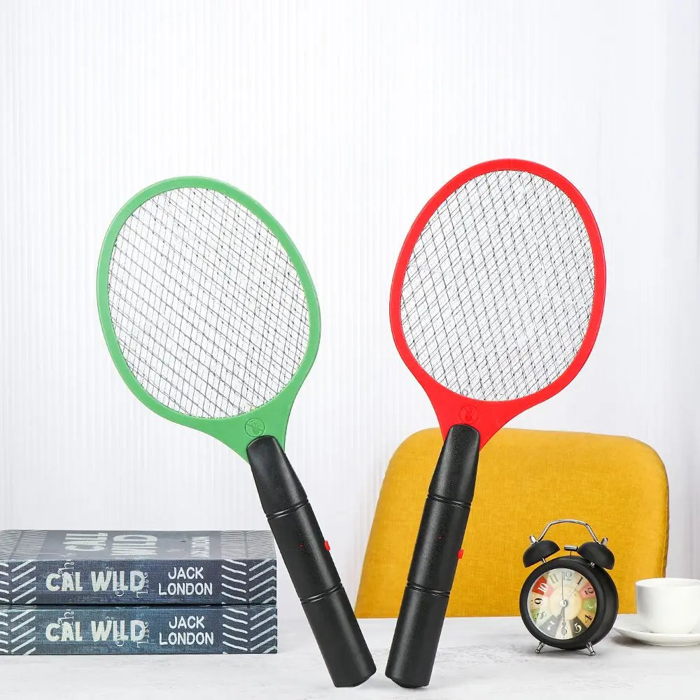 Bedroom Plastic Electric Fly Insect Racket Mosquito Wasp Portable Vue
