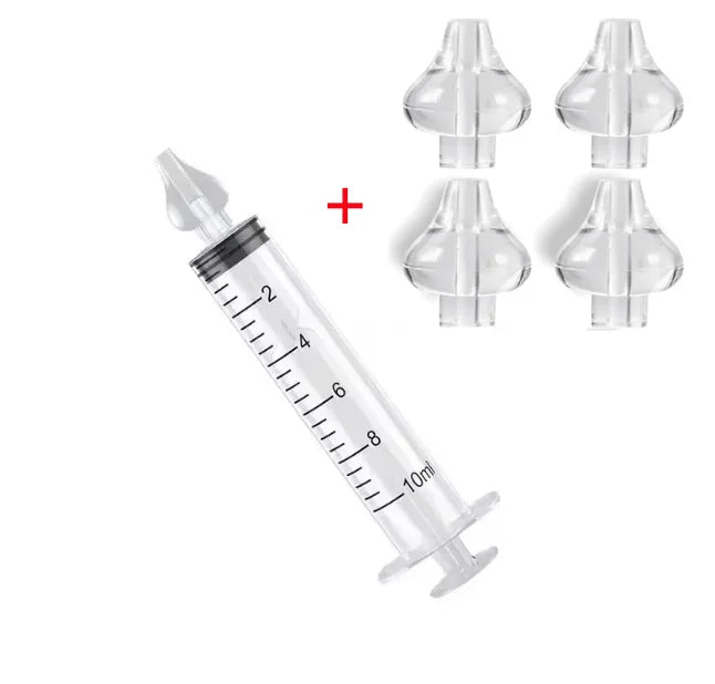 for Child SyringeTube Baby Nose Needle Nasal Washer Reusable Nasal Irrigator Washing Baby Nasal Aspirator Cleaner Kids Rhinitis Vue B251transparent 5pcs