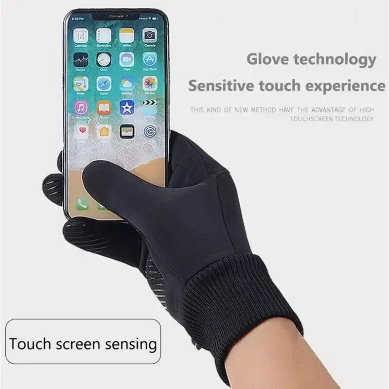 1-10Pairs Thermal Winter Gloves Waterproof Windproof Touchscreen Fleece Lined for Motorcycle Cycling Skiing Cold Weather Vue