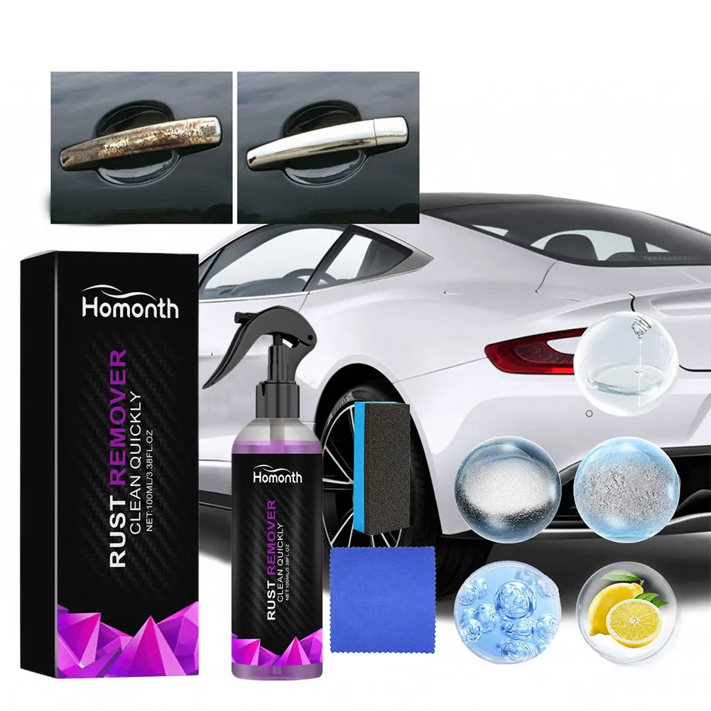 1000-100ML Rust Inhibitor Paint Rust Remover Derusting Spray Car Rust Removal Spray Car Wheel Hub Rust Remover Car Accessories Vue