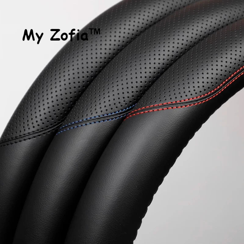 For Leapmotor T03 2024 2025 2026 Car Leather Car Steering Wheel Cover Wrap Non-slip Decoration Frame All Seasons Accessories Vue