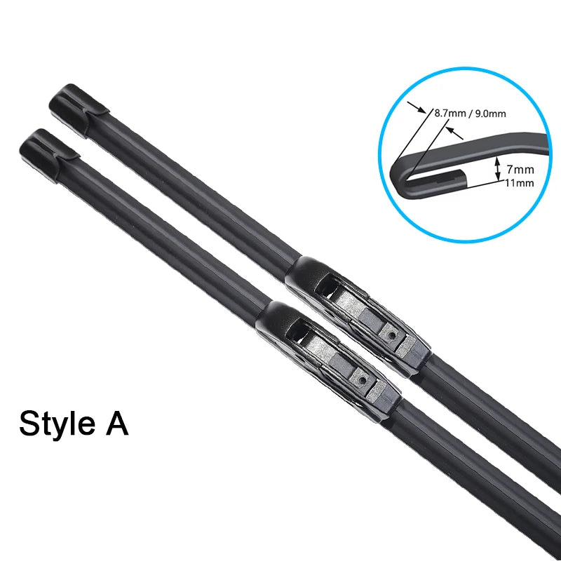 For Toyota Previa Estima Tarago XR50 2006~2019 Front Wiper Blades Window Windshield Windscreen Brushes Car Accessorie U J Hook Vue Style A
