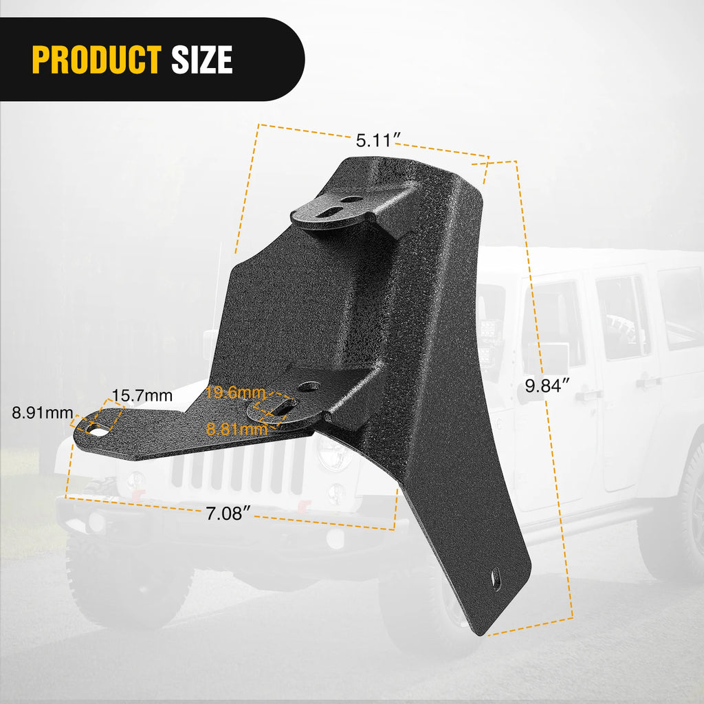Nilight 2Pcs Windshield Hinge Mounting Brackets Dual A-Pillar for Offroad LED Fog Light Pods for 2018 2019 2020 2021 2022 2023 Wrangler JL/2020-2023 Gladiator JT , 2 Years Warranty,Black Vue