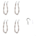 4-Pack Hand Woven Curtain Tiebacks – Boho Rope Holdbacks Curtain Tiebacks Vue for off white