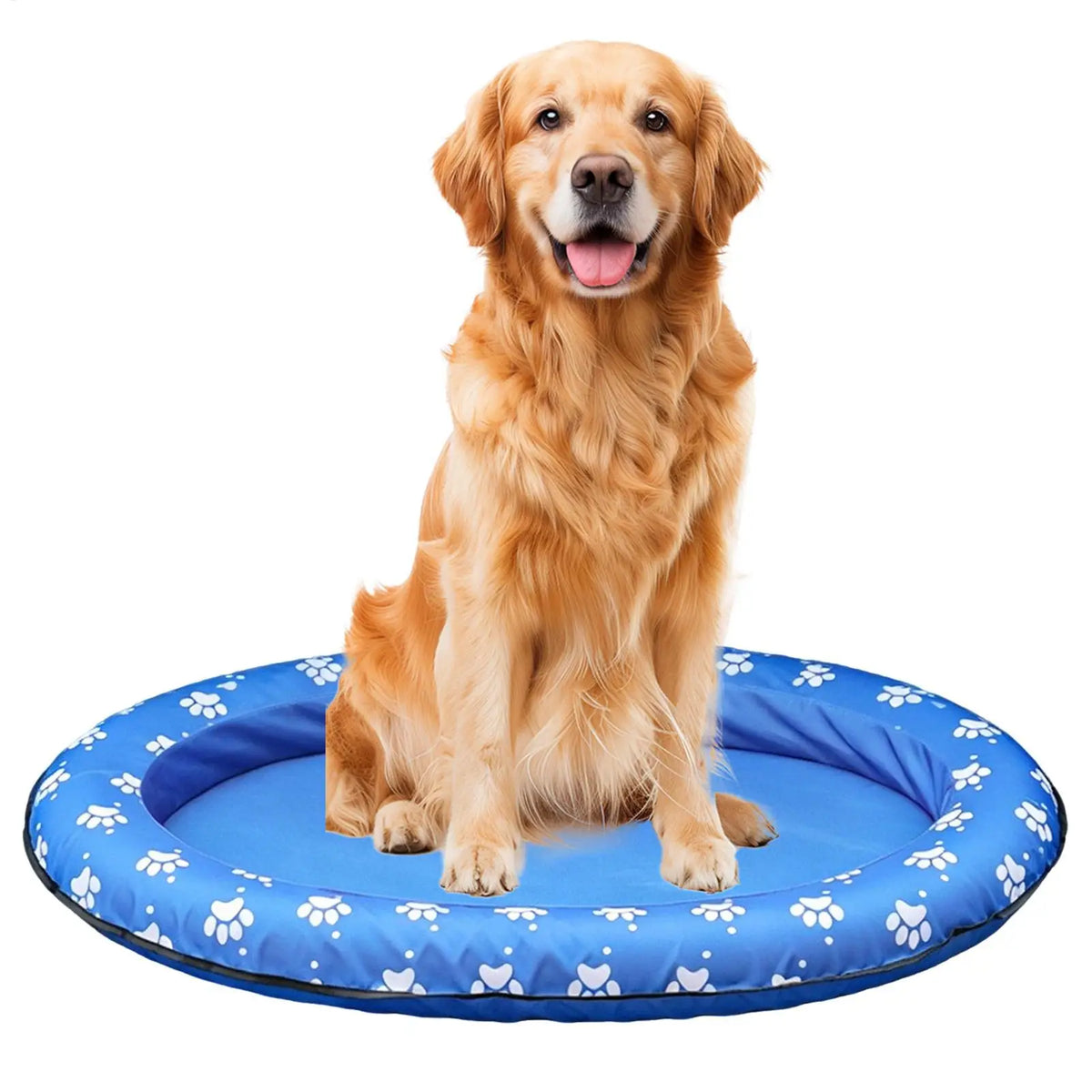 90x65x12cm Dog Pool Float Waterproof Inflatable Foldable Raft Summer Lake Dogs Pool Floatie for Small Medium Large Puppy Kitten Vue