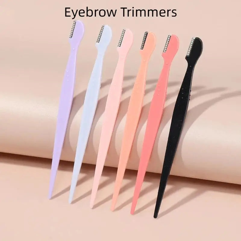 2/3/5Pcs Beginner-Friendly Eyebrow Trimmers with Straight Handle and Round Head Features Vue