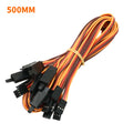 10Pcs 100 /150 / 200 / 300 / 500 / 1000mm Anti-loose 60 core Servo Extension Lead Wire Cable For RC Futaba JR Male to Female Vue 10PCS-YCX-500MM