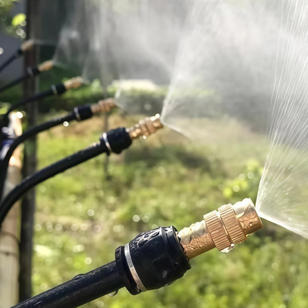 58mm Adjustable Universal Garden Sprinkler Head Detachable Rotating Spray Nozzle Auto Plant Watering Misting Irrigation Vue