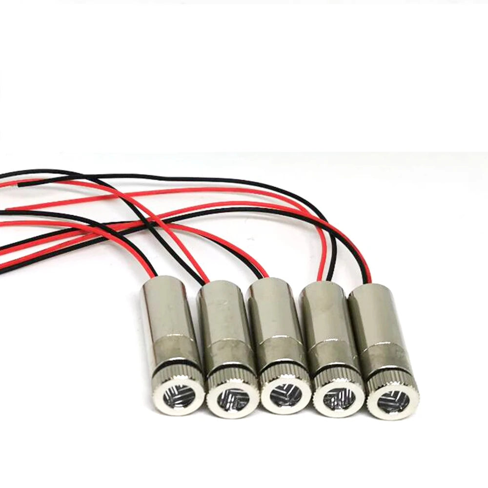 5pcs 650nm 30mw 50mw 100mw Red Laser Module Dot Line Cross Head Visible Lights Vue