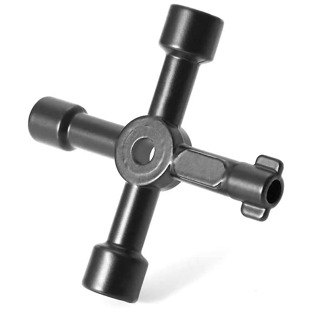 Popular Black Hot Sale High Quality Alloy New Cross Key Universal for Train Electrical Elevator Cabinet Valve Triangle Key Vue