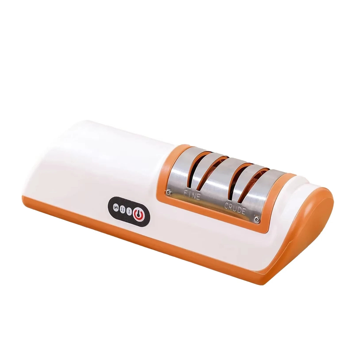 Electric Knife Sharpener Quick Sharpening Tool Rechargeable Non Slip Pad Portable Kitchen Blade Sharpener Vue Orange L