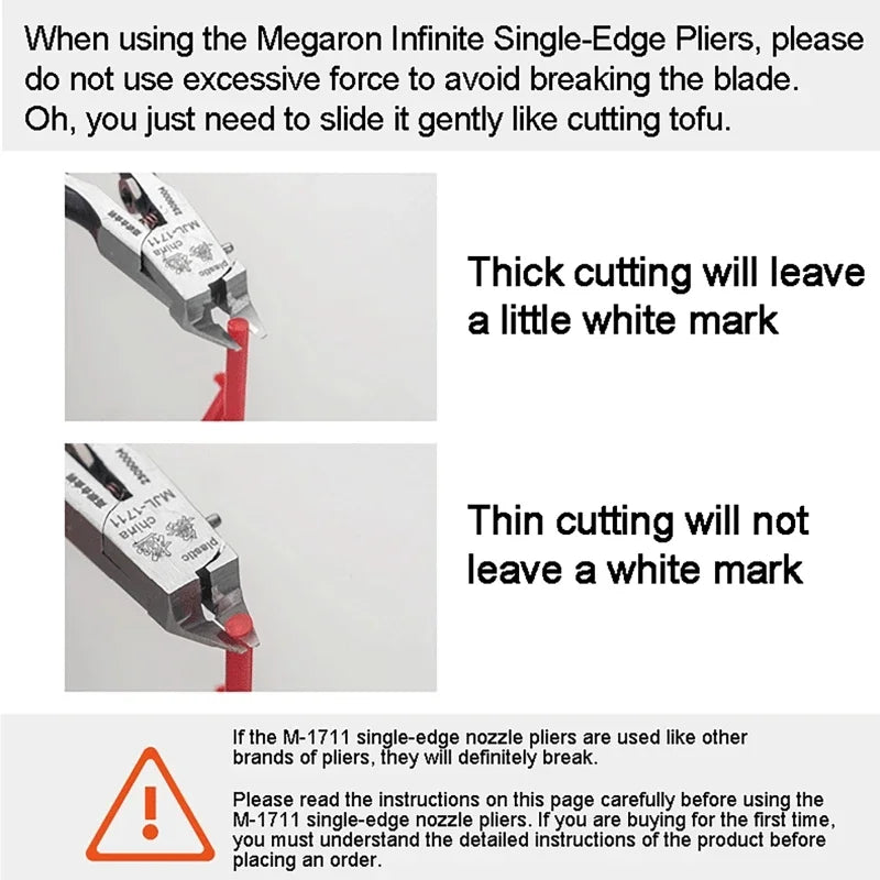 Ultra Thin Single Edge Model Nippers – Plastic Model Tool Model Nippers Vue