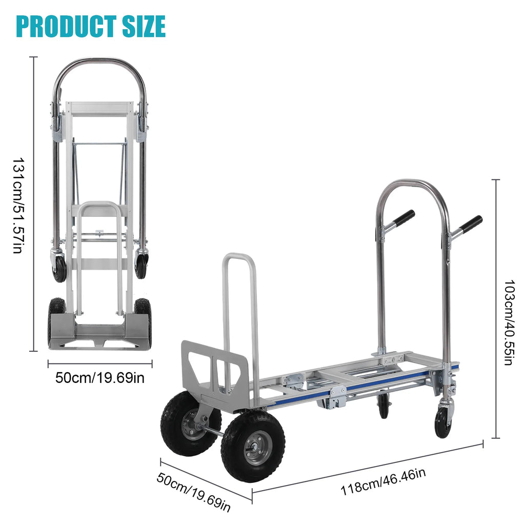 2-in-1 Convertible Hand Truck & Platform Cart – 1000 LB Convertible Hand Truck Vue