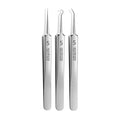 Ultra Fine Blackhead Extractor Tweezer Beard tweezer Acne Remover Needle Single Piece Or Kit Set Facial Skin Care Cleansing Tool Vue 3pcs bag
