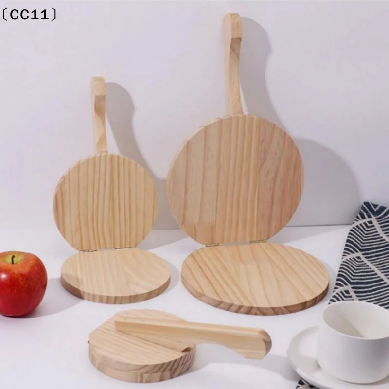 Solid Wood Dough Press Tool Quick Easy Dumpling Skin Presser Home