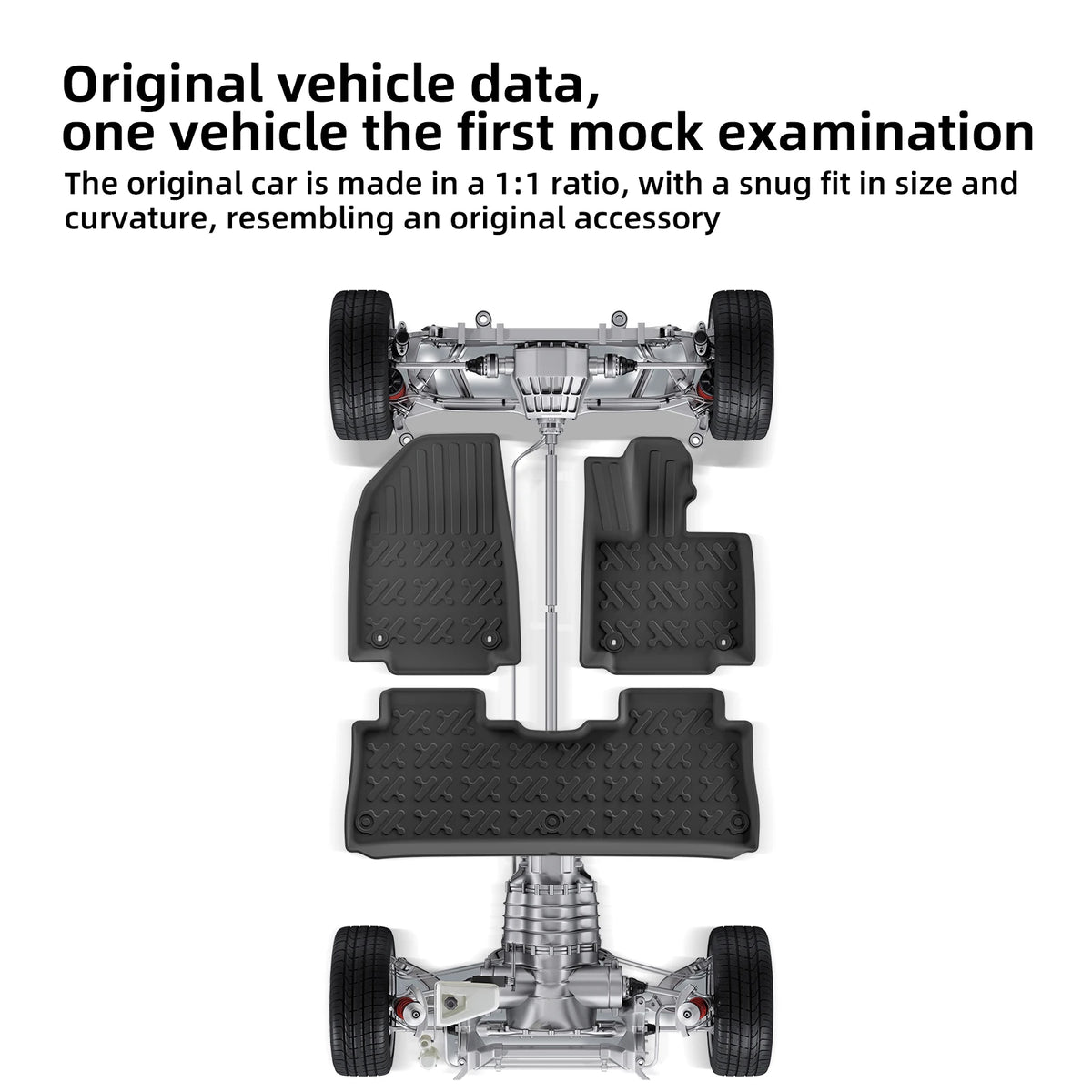 Smabee Right Drive for MG IM6 /IM LS6 2025-2027 Car Floor Mats Trunk Pad TPE Foot Pad All Weather Waterproof Accessories Black Vue