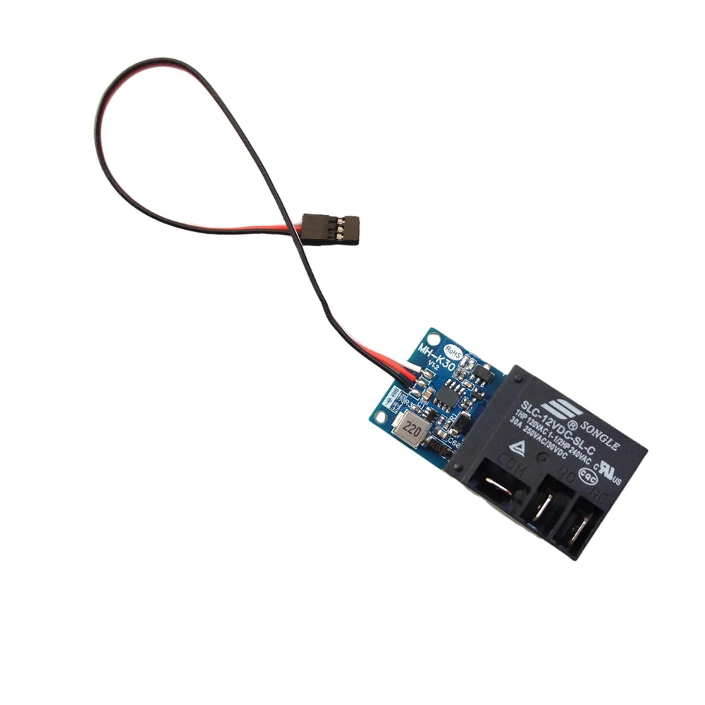 30A Electronic Relay Module 12V 1/2 Channel High Power PWM Relay Switch Remote Control On-off Switches for DIY RC Models Vue