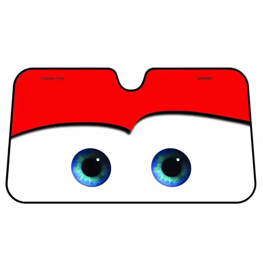 Cute Car Eyes Sun Visor Car Windshield Sunshade Front Window UV Protection Heat Insulation Sun Shade Cover Foldable Sun Visor Vue red
