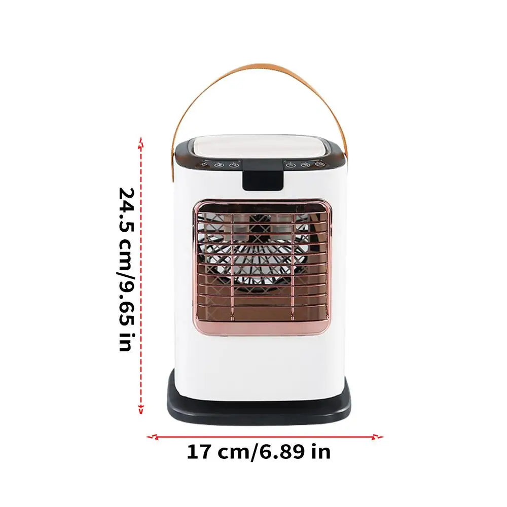 1300ml Water Tank Cooling Fan, 6-Speed Quiet Desk Fan, Portable Evaporative Air Cooler for Home Office Car Camping, Sleep Use Vue A