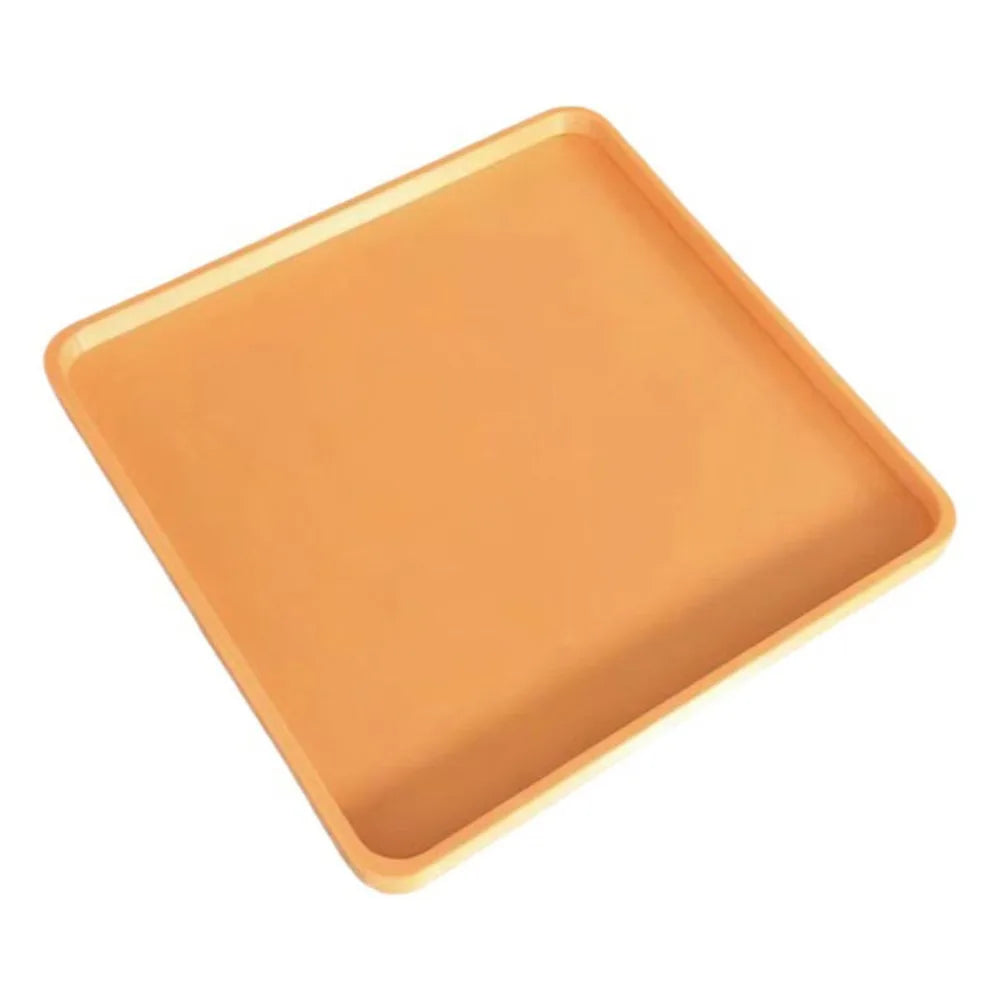 3D Printed Washing Machine Drain Tray Leak-Proof Keeps Floor Clean Washer Drain Guide Tray Simple Durable Water Collection Box Vue Orange