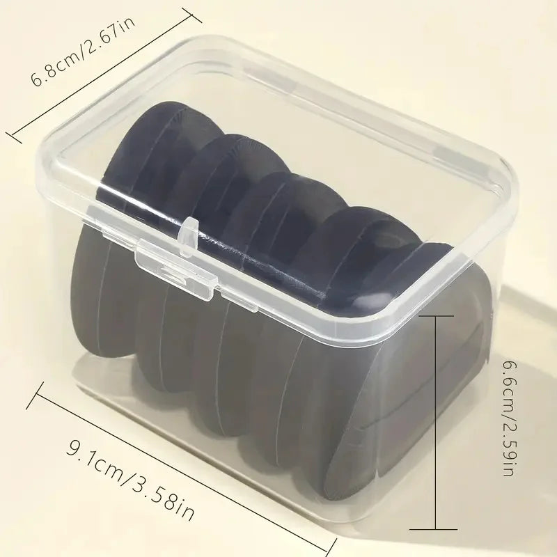 5pcs Triangle Makeup Sponge Puff Set with Box Wet Dry Dual-Use Foundation Loose Powder Puff Makeup Sponge Beauty Egg Blenders Vue
