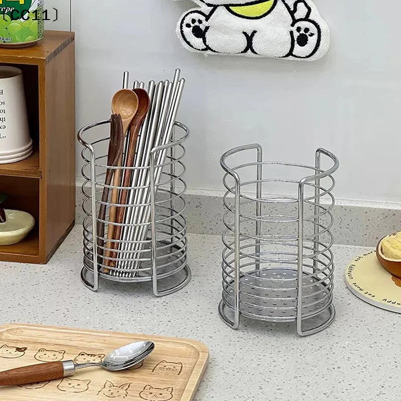 Utensil Holders Household Kitchen Cutlery Holder Drainer Chopstick