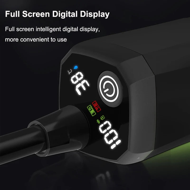 Portable Camping Shower Equipment 6000mAh Rechargeable LED Display Screen Outdoor Simple Electric Mobile Shower Set Vue