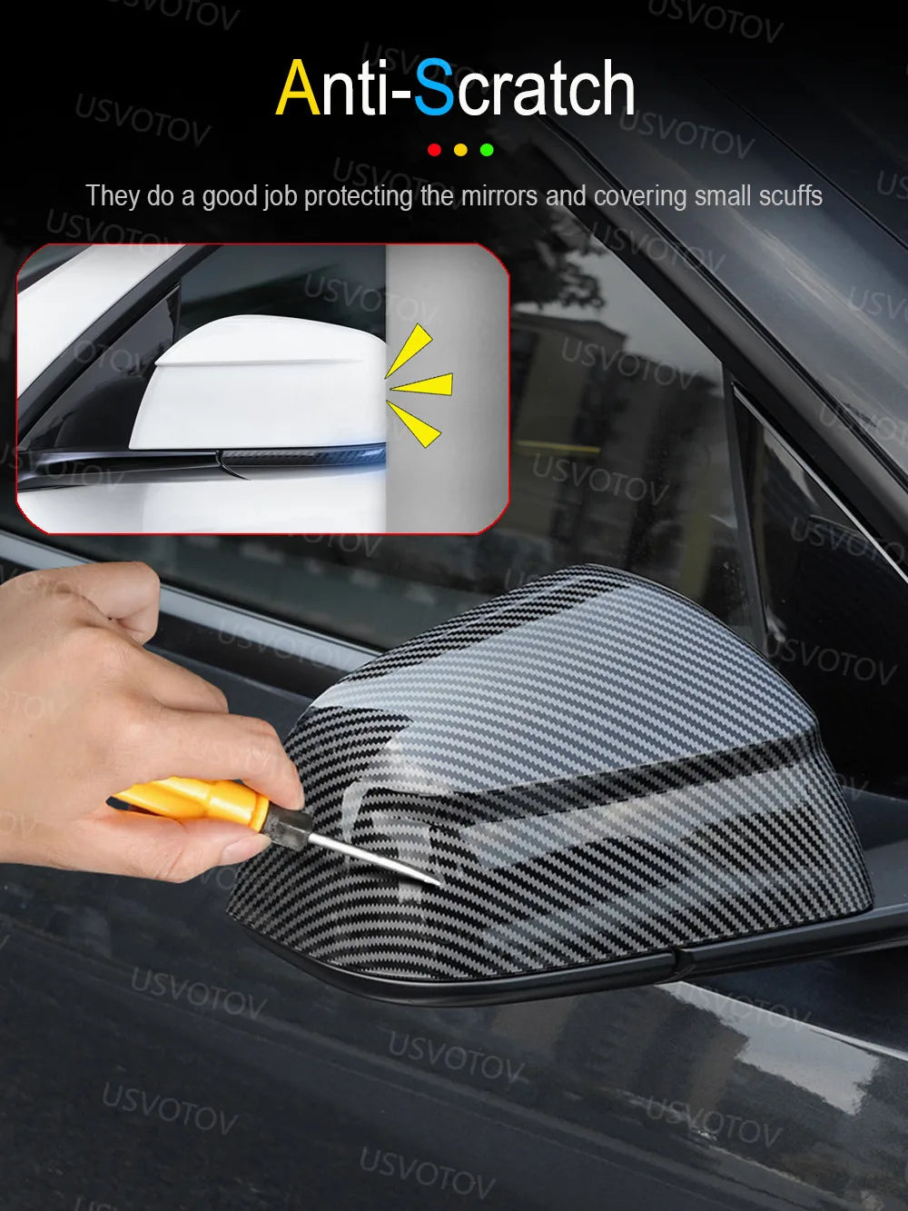 Anti-scratch Rearview Mirror Guard Cover for Tesla Model 3 YL Model Y Juniper Standard Accessories 2026 2025 Side Mirror Covers Vue