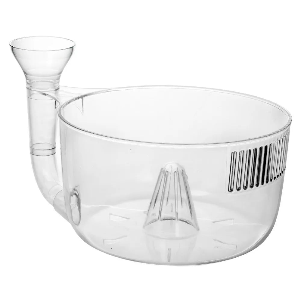 Practical Plastic Automatic Washer Bowl Transparent Fast Draining Fruit Wash Basket with Strainer Fruit Spinner Picnics Vue Transparent