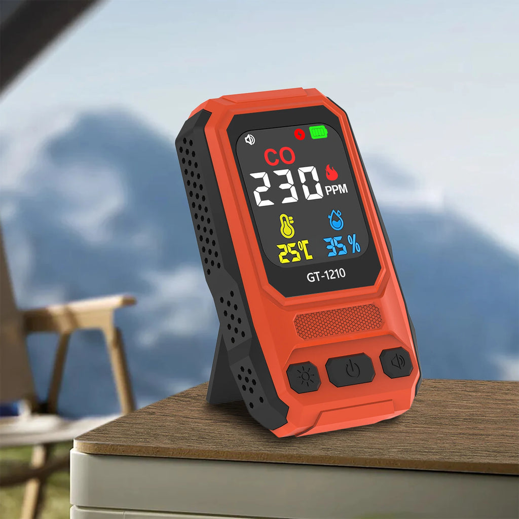 Portable CO Detector with Temp & Humidity LCD – ATUOTIN CO Gas Detector Vue