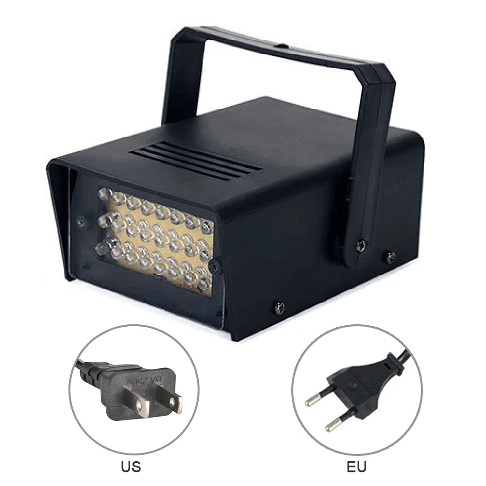 LED Strobe Light Stage Flash White Lighting Remote Control Strobe Lights Gift Adjustable Speed Party Light DJ Disco Stage Decor Vue