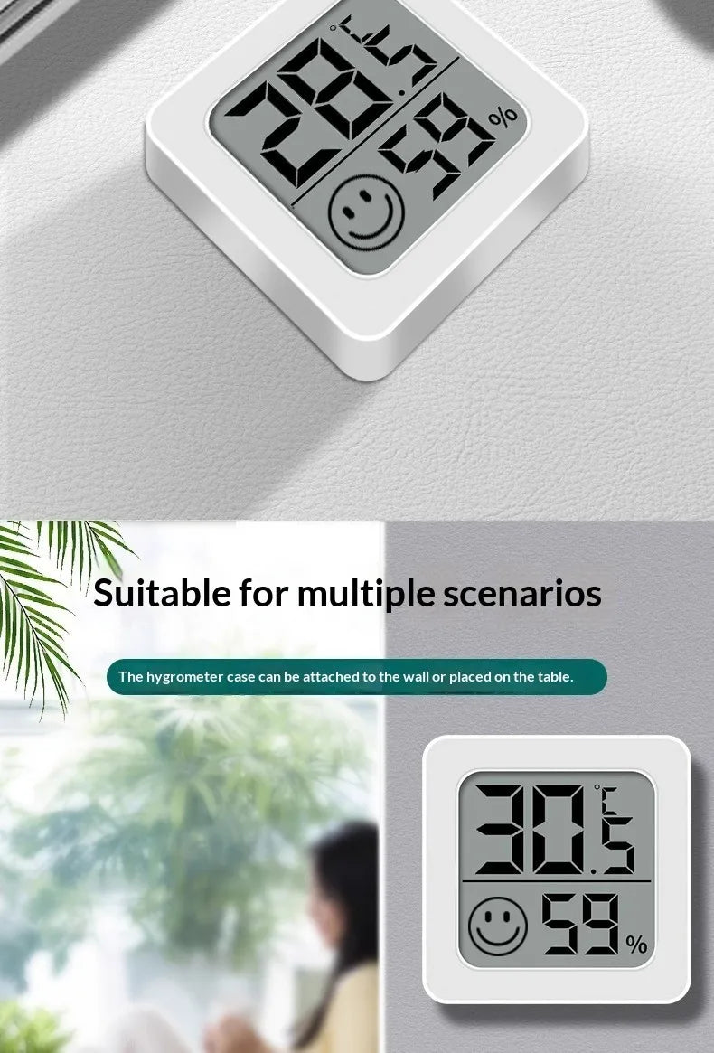 1/3PCS Mini LCD Digital Thermometer Hygrometer Indoor Room Temperature Humidity Meter Sensor Gauge Weather Station Set Vue