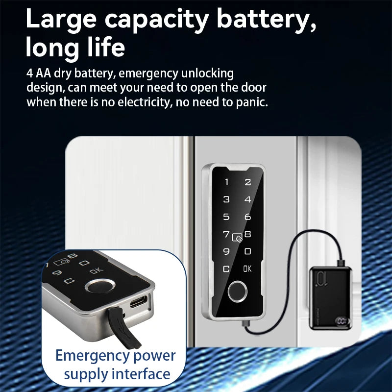 Smart Drawer Cabinet Invisible Lock Tuya APP Fingerprint Ic Card Unlock Cabinet Furniture Electronic Keyless Sensor Lock Vue