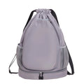 2 Rackets Tennis Racket Backpack with Shoes Pocket Waterproof Badminton Sports Bag Adjustable Strap Casual Gym Pack Vue Grey