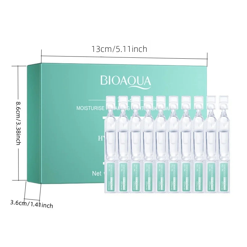 60Pcs/2 Boxes - Hyaluronic Acid Essence, Containing Hyaluronic Acid, Glycerin and Other Skin-Beneficial Ingredients, Fresh and m Vue