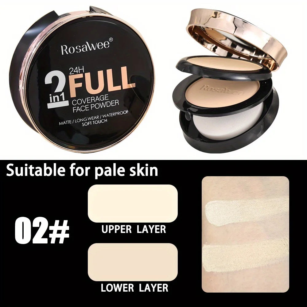 24H Full Coverage Matte Face Powder, Breathable, Get Smooth Flawless Fine Lines and Lightweight Finishing Foundation, Face Matte Vue 02