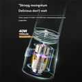 450Ml Blender Double Cup USB Rechargeable With 10-Blades Smart Safety Lock Automatic Power Off When Cover Is Openedabkw Vue White NONE