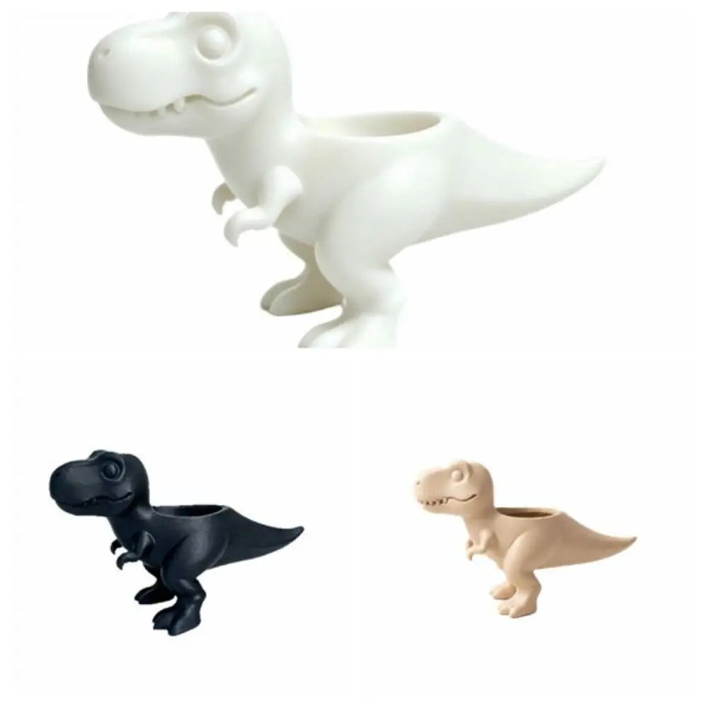 Dinosaur Statue 3D Printed Dinosaur Flowerpot Funny Desktop Decor Mini Potted Planter Ornaments T-Rex Plant Pot Home Vue