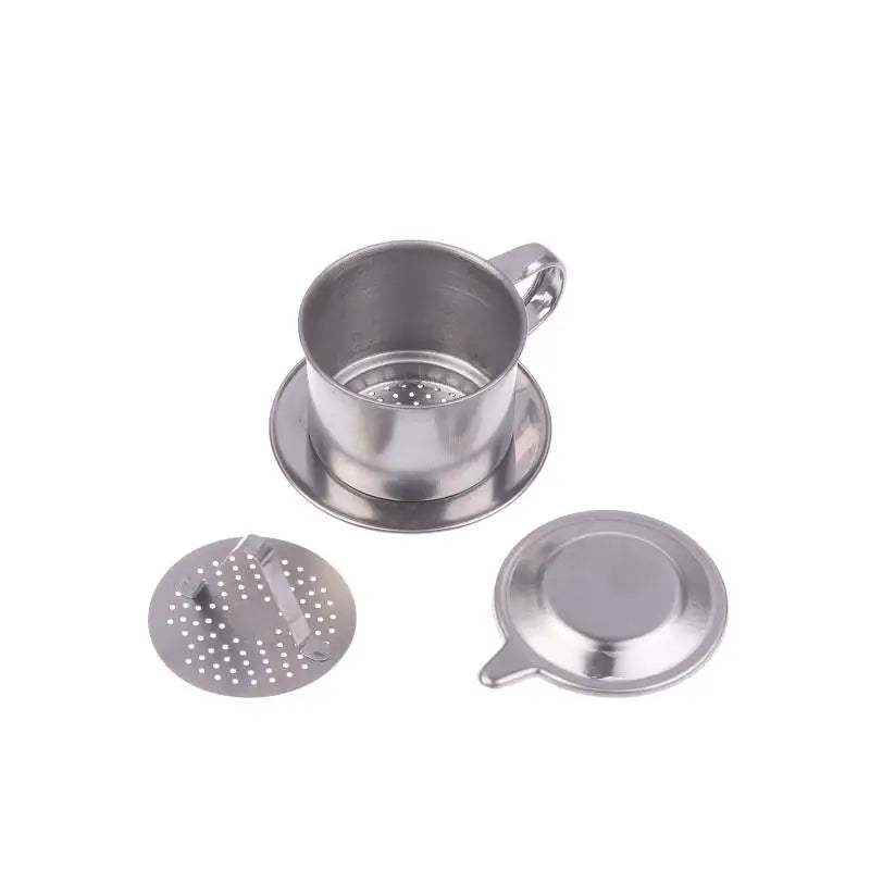 1PC Stainless Steel Vietnamese Coffee Dripper Portable Coffee Filter Infuse Cup Drip Strainer Kitchen Tools Vue 1