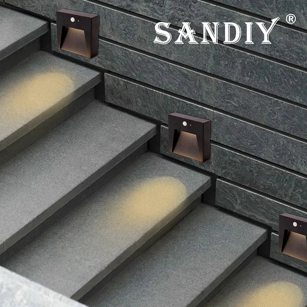 SANDIY Motion Sensor Outdoor LED Wall Light IP65 Weatherproof Outdoor Wall Sconce Vue