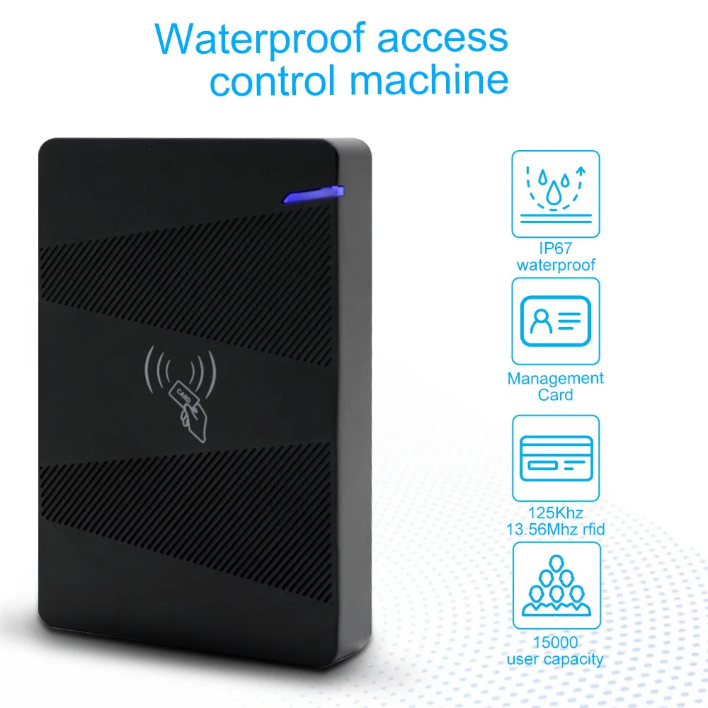 H2D Waterproof IP67 125khz RFID Access Control Reader 10000 User Proximity RFID Card Reader Access Control Keypad Vue Default Title