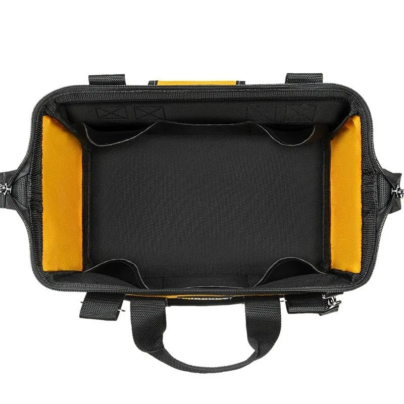 Multi-Pocket Heavy Duty Tool Bag with Reinforced Bottom, Portable Tote for Electricians, DIY, Repair and Installation Vue