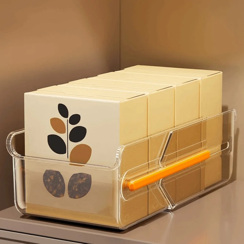 Plastic Retractable Drawer Organizer Right Angle Length Adjustable Extendable Storage Box Space Saving Large Capacity Vue Transparent