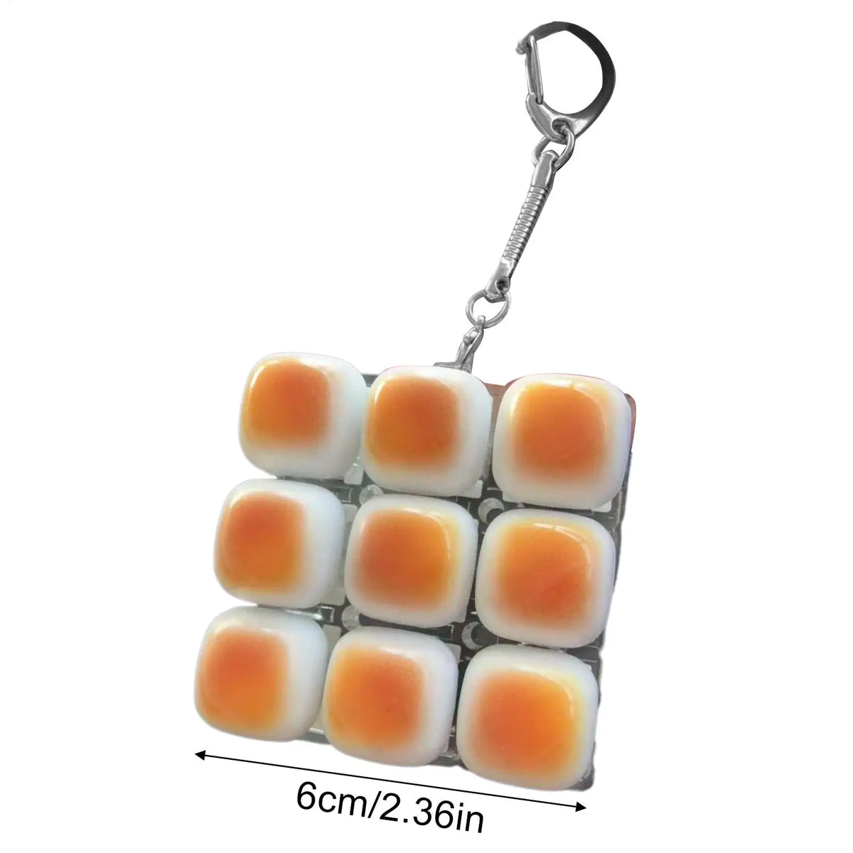 Bread Keyboard Fidget Keychain Anti-Stress Stress Relief Toy for Kids Teens Adults Programmers Collectors Study Work Travel Vue