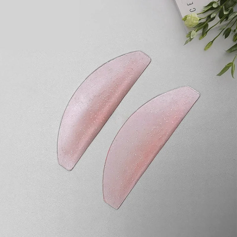 1 Pair Softening Pads Silicone Lash Lift Shields Flat Korean Lash Lift Pads For NO.1 Perm Lash Lifting Makeup Tool Vue Pink