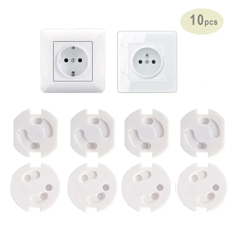 vvocci 10pcs Outlet Protectors Electrical Plastic Baby Safety Socket Covers Child Safe Socket Security Protection Vue