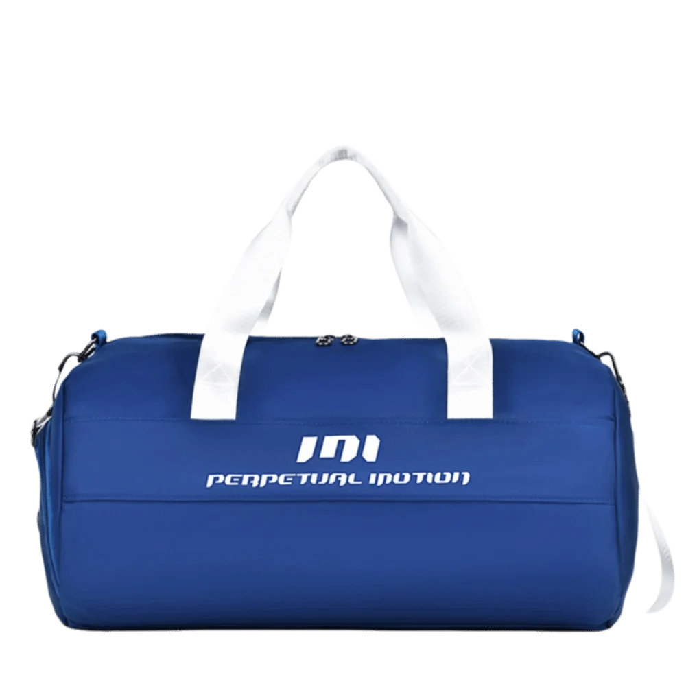 Wet Dry Separation Gym Bag Large Capacity Shoe Compartment Yoga Bag Bottle Pocket Wet Pocket Basketball Bag Gym Use Vue Blue